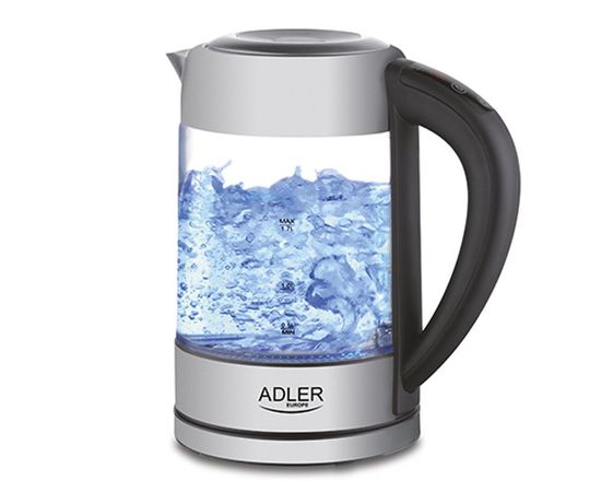 Adler AD 1247 Stainless steel/Transparent, 1850 - 2200 W, 360°, 1.7L