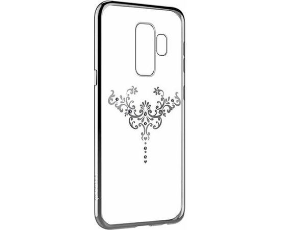 Devia Crystal Iris Силиконовый Чехол С Кристалами Swarovsky для Samsung G960 Galaxy S9 Серебряный