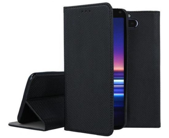 Mocco Smart Magnet Book Case Grāmatveida Maks Telefonam Huawei P40 Lite E Melns