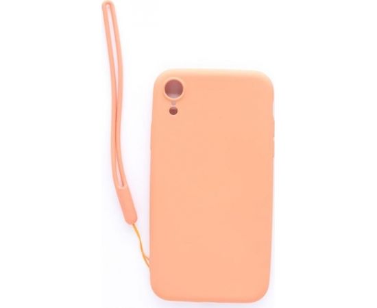 Evelatus  
       Apple  
       iPhone XR Soft Touch Silicone Case with Strap 
     Pink