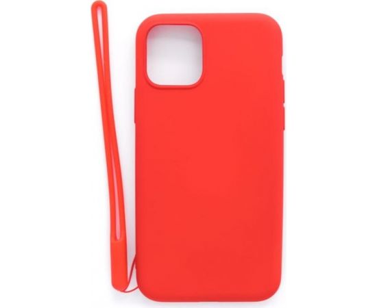 Evelatus  
       Apple  
       iPhone 11 Pro Soft Touch Silicone Case with Strap 
     Red