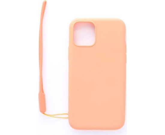 Evelatus  
       Apple  
       iPhone 11 Pro Soft Touch Silicone Case with Strap 
     Pink