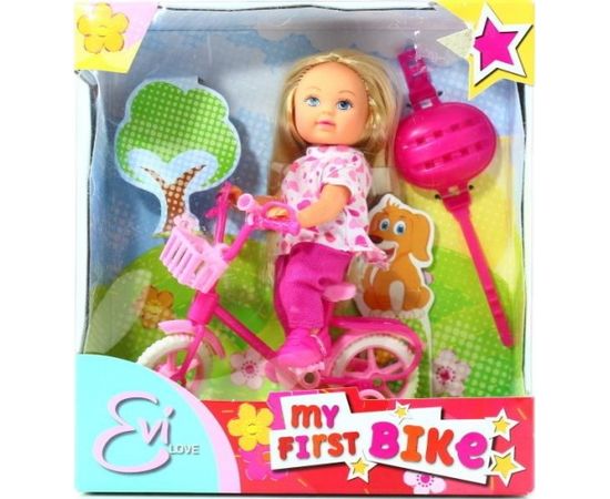 Simba Art.105731715B Evi Love My First Bike Kукла Evi с велосипедом и шлемиком