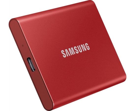 SAMSUNG T7 2TB USB3.2 Red Metallic Portable External SSD