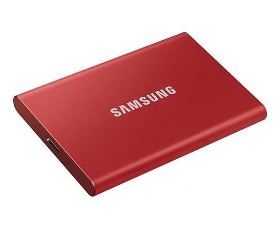 SAMSUNG T7 500GB USB3.2 Metallic Red Portable External SSD Ārējie cietie diski HDD SSD