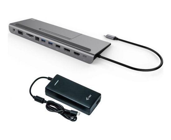 I-TEC USB-C Docking Station+Adapter 112W Dokstacijas portatīvajiem datoriem