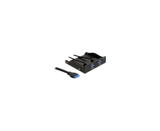 DELOCK Front Panel 3,5 2x USB 3.0 black