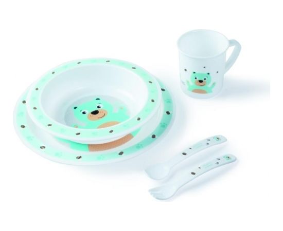 CANPOL BABIES plastic ware set, 4/401 bear