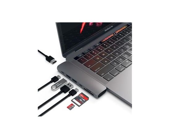 Satechi Type-C Pro Hub with 4K HDMI Adapteris USB-C priekš MacBook Pro