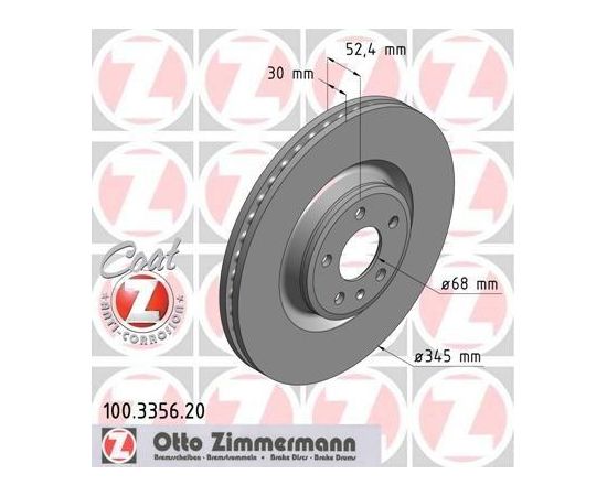 Zimmermann Bremžu disks 100.3356.20