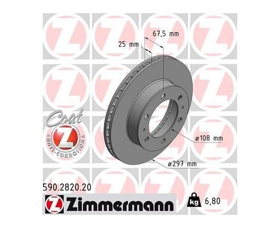 Zimmermann Bremžu disks 590.2820.20