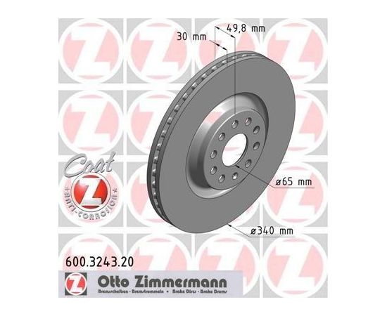 Zimmermann Bremžu disks 600.3243.20