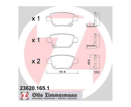 Zimmermann Bremžu kluči 23620.165.1