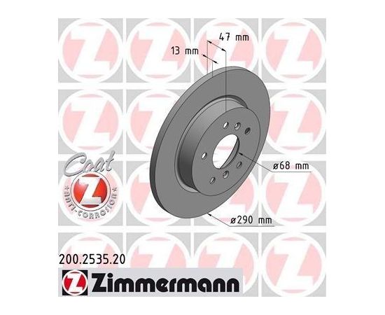 Zimmermann Bremžu disks 200.2535.20