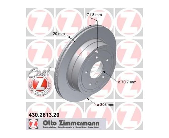 Zimmermann Bremžu disks 430.2613.20