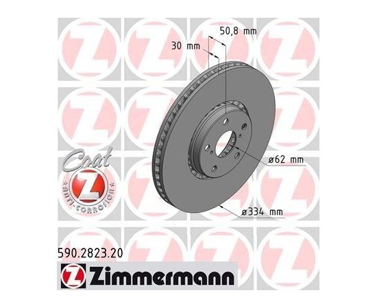 Zimmermann Bremžu disks 590.2823.20