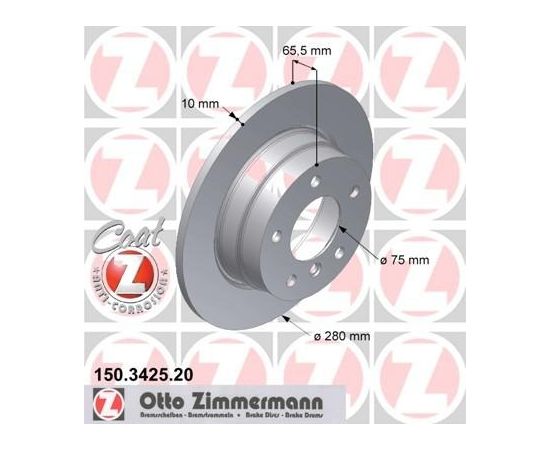 Zimmermann Bremžu disks 150.3425.20