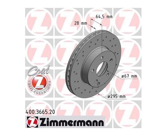 Zimmermann Bremžu disks 400.3665.20