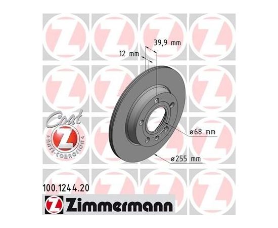 Zimmermann Bremžu disks 100.1244.20