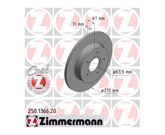 Zimmermann Bremžu disks 250.1366.20