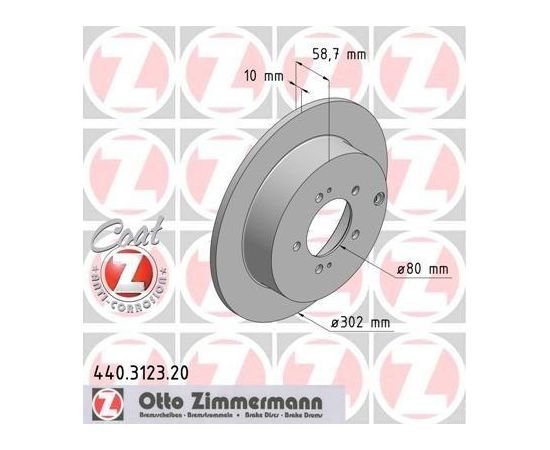 Zimmermann Bremžu disks 440.3123.20