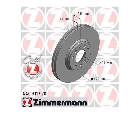 Zimmermann Bremžu disks 440.3117.20
