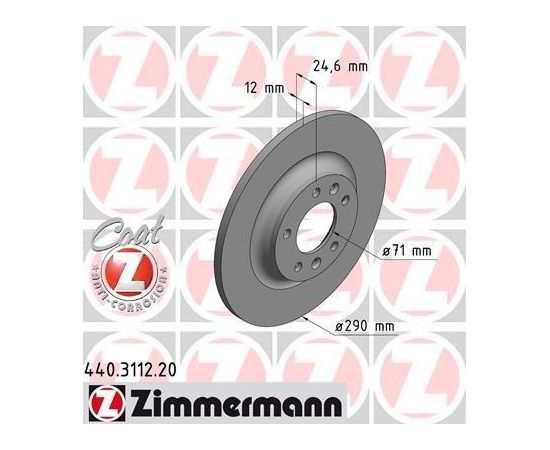 Zimmermann Bremžu disks 440.3112.20