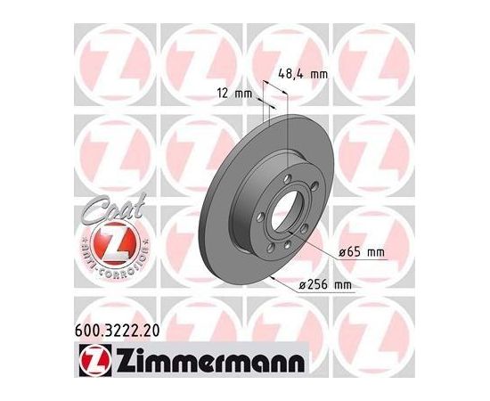 Zimmermann Bremžu disks 600.3222.20