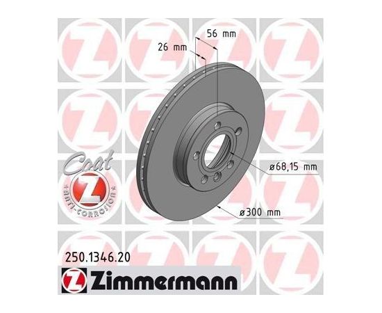 Zimmermann Bremžu disks 250.1346.20