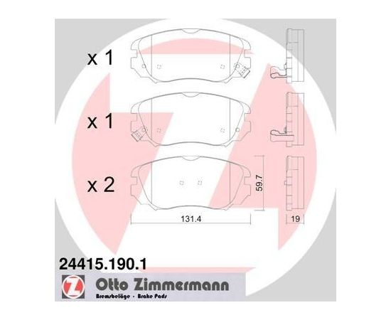 Zimmermann Bremžu kluči 24415.190.1