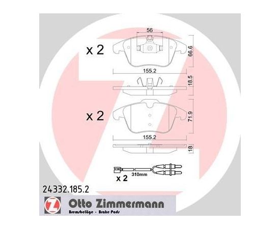 Zimmermann Bremžu kluči 24332.185.2