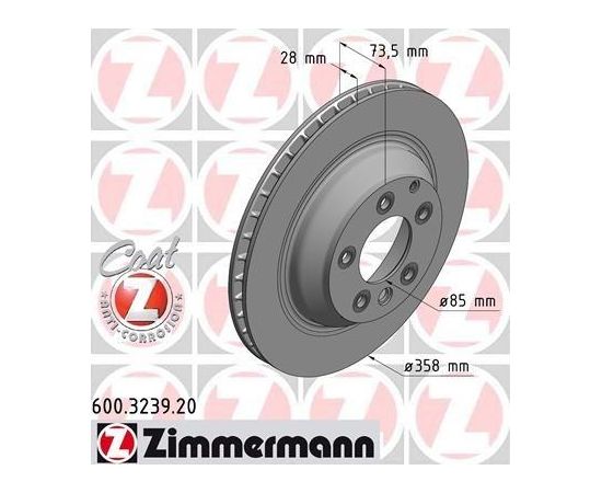 Zimmermann Bremžu disks 600.3239.20