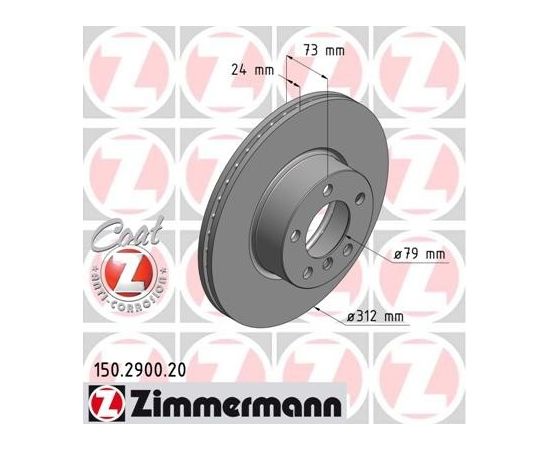 Zimmermann Bremžu disks 150.2900.20