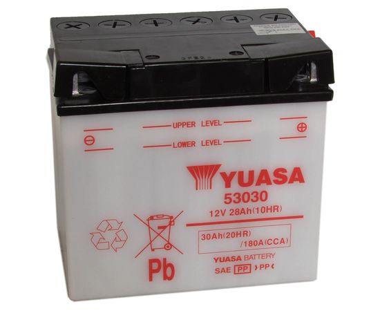 30Ah 180A Yuasa (CP) Moto akum. 186x130x171mm