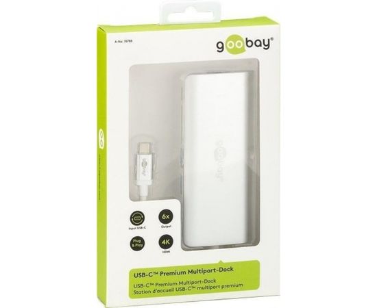 Goobay USB-C Premium Multiport-Dock 76788 Silver