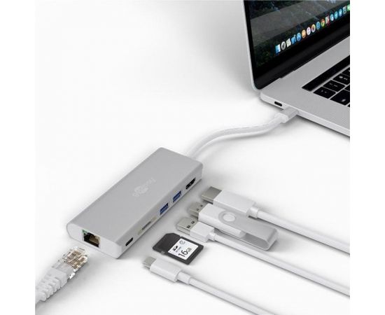 Goobay USB-C Premium Multiport-Dock 76788 Silver