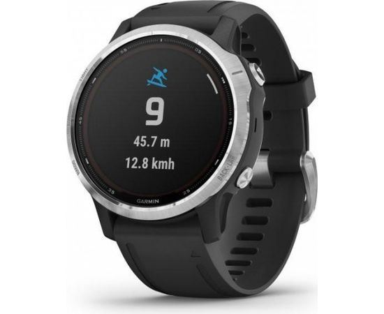 Garmin Fenix 6S Solar, серебристый/черный