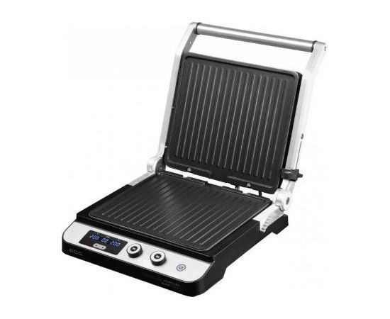 ECG Contact grill ECG KG 1000 GOURMET, 1650 - 2000W, 4 cooking positions, BBQ Booster, Inox color / ECGKG1000GOURMET