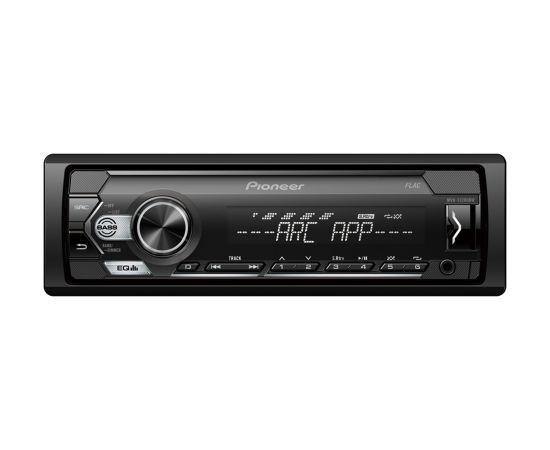 Pioneer MVH-S120UBW MOSFET 4x50W;  USB,FLAC,MP3 ;FM;AUX in;1xRCA; balts/balts apgaismojums     .       