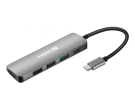 SANDBERG USB-C Dock HDMI 3xUSB + charge 100W