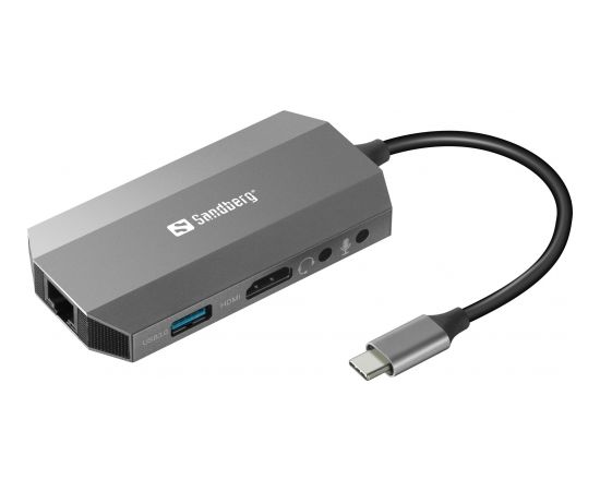 SANDBERG USB-C 6-in1 Travel Dock