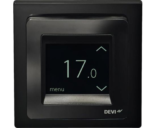 Danfoss DeviReg Touch termoregulators, melns