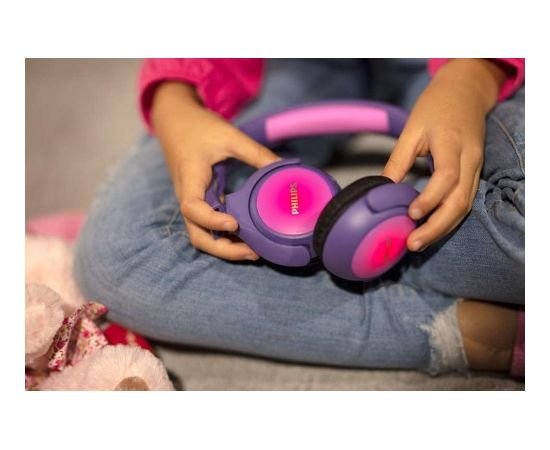 PHILIPS TAKH402PK/00 Pink on-ear austiņas ar Bluetooth bērniem, rozā