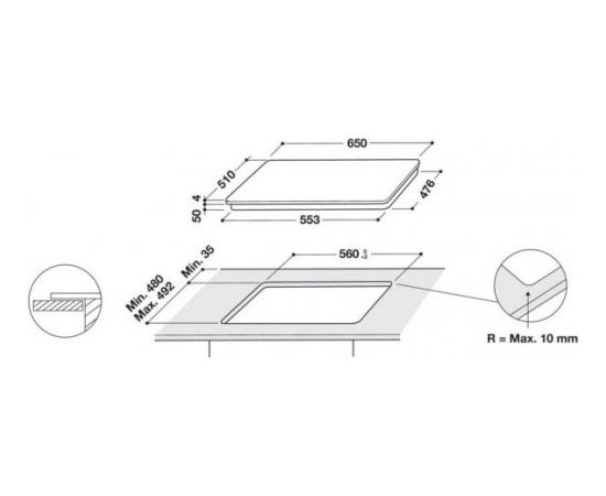 Whirlpool WF S9365 BF/ IXL virsma