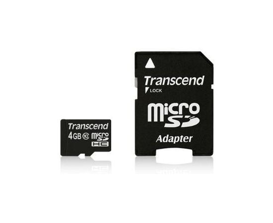 Transcend memory card Micro SDHC 4GB Class 10