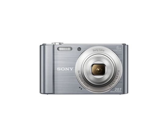 Sony DSC-W810 Compact camera, 20.1 MP, Optical zoom 6 x, Digital zoom 48 x, Image stabilizer, ISO 800, Display diagonal 6.86 cm, Focus 0.05m - ∞, Video recording, Lithium, Silver