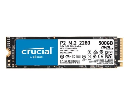 Crucial P2 500GB M.2 SSD disks