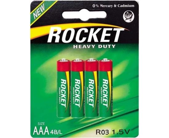 Rocket R03-4BB (AAA) Блистерная упаковка 4шт.