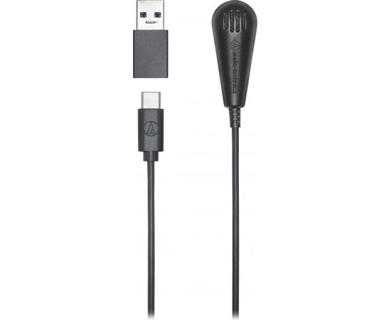 Audio Technica Omnidirectional Condenser Digital Surface Mount Microphone ATR4650-USB Black
