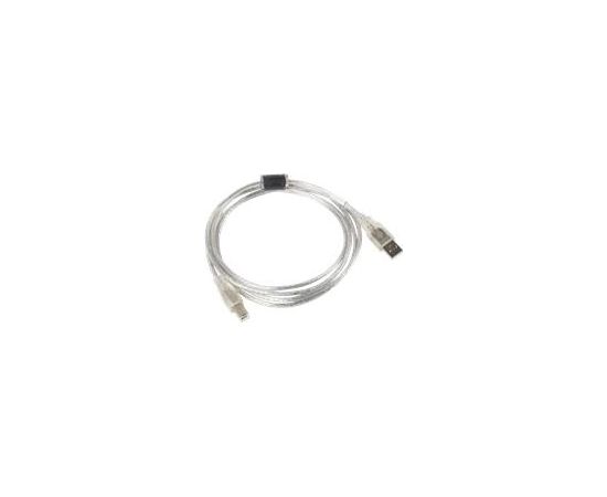 Lanberg CA-USBA-12CC-0018-TR USB Printer cable 1.8m USB2.0 USB B Transparent